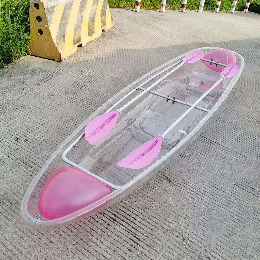 AquaLuxe Transparent Kayak – Premium Clear Water Experience / Kayak Transparent AquaLuxe – Expérience Nautique Premium